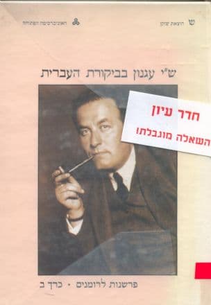 ש"י עגנון בביקורת העברית : פרשנות לרומנים של עגנון