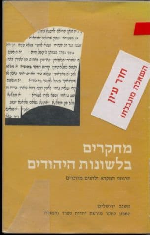 מחקרים בלשונות היהודים : תרגומי המקרא ולהגים מדוברים