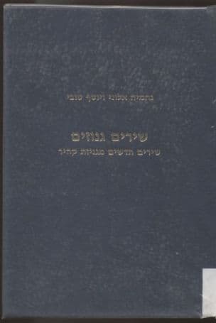 שירים גנוזים : שירים חדשים מגניזת קהיר
