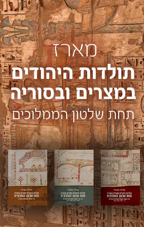 מארז תולדות היהודים במצרים ובסוריה תחת שלטון הממלוכים - כרכים א+ב+ג