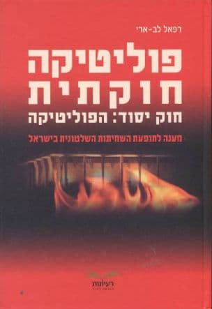 פוליטיקה חוקתית : חוק יסוד: הפוליטיקה - מענה לתופעת השחיתות השלטונית בישראל