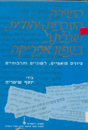 השירה הערבית-יהודית שבכתב בצפון-אפריקה : עיונים פואטיים, לשוניים ותרבותיים