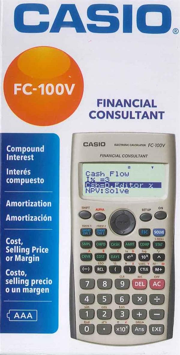 מחשבון מדעי פיננסי FC100V Casio